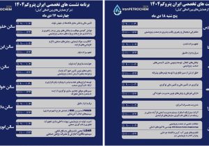 ۲۳ نشست تخصصی در حاشیه سومین نمایشگاه پتروکم برگزار می‌شود
