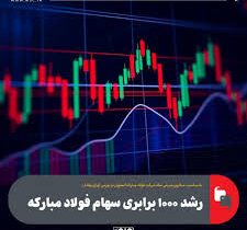 رشد ۱۰۰۰ برابری سهام فولاد مبارکه