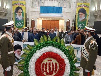 تجدیدمیثاق مدیرعامل و کارکنان پالایشگاه نفت تهران با آرمان‌های امام راحل