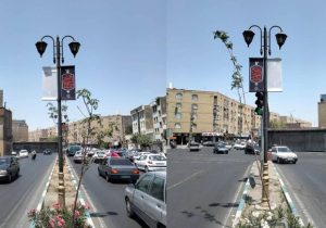 سیاه‌پوشی گسترده منطقه ۱۹ در آستانه ماه محرم