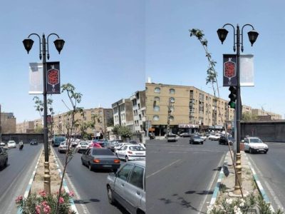 سیاهپوشی گسترده منطقه ۱۹ در آستانه ماه محرم