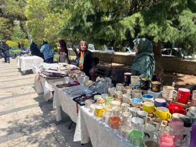 نمایش دستآفریدههای بانوان کارآفرین در بوستان سلامت منطقه ۲