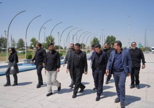 زیرساختهای منطقه ۹ جهت برگزاری مراسم تشییع پیکر مطهر آقای شهید ایران بررسی شد