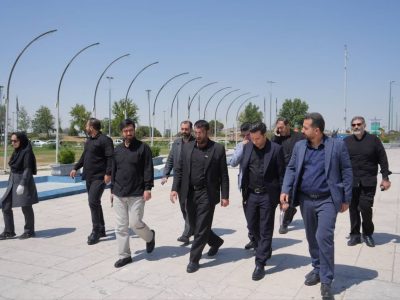 زیرساختهای منطقه ۹ جهت برگزاری مراسم تشییع پیکر مطهر آقای شهید ایران بررسی شد