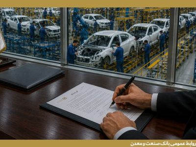 بانک صنعت و معدن پشتیبان صنعت خودرو