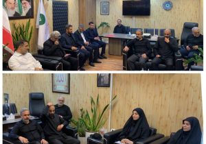 دیدار فرمانده بسیج پست بانک ایران با مدیر امور حراست به مناسبت روز حراست