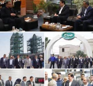 دیدار مدیرعامل بانک ملت با استاندار گلستان و بازدید از مجموعه های تولیدی و صنعتی این استان