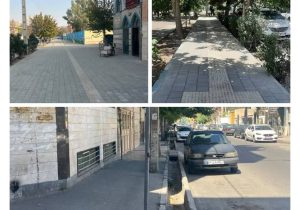 بهسازی بیش از ۶ هزار مترمربع از پیادهروهای منطقه ۱۸ در چهار ماه نخست سال