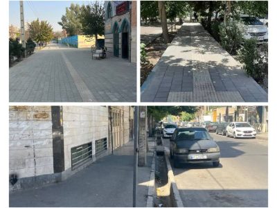 بهسازی بیش از ۶ هزار مترمربع از پیادهروهای منطقه ۱۸ در چهار ماه نخست سال
