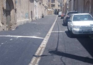 عملیات بهسازی کوچه گودرزی در خیابان منوچهری آغاز شد