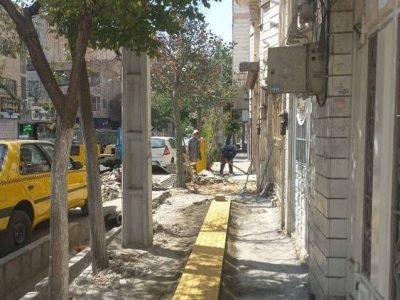 بهسازی بیش از ۲ هزار مترمربع پیاده‌راه در منطقه ۱۴*
