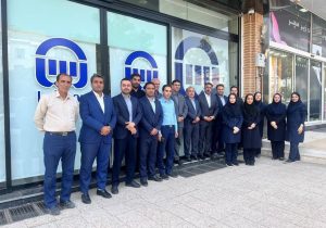 بازدید معاون توسعه سرمایه انسانی و پشتیبانی بیمه آسیا از شعب استان قزوین
